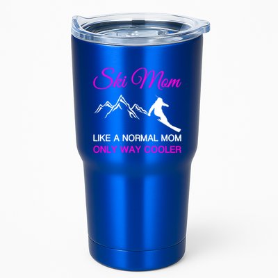 Ski Mom Funny Skiing Mama Mother Winter Sport Lover Gift Tumbler