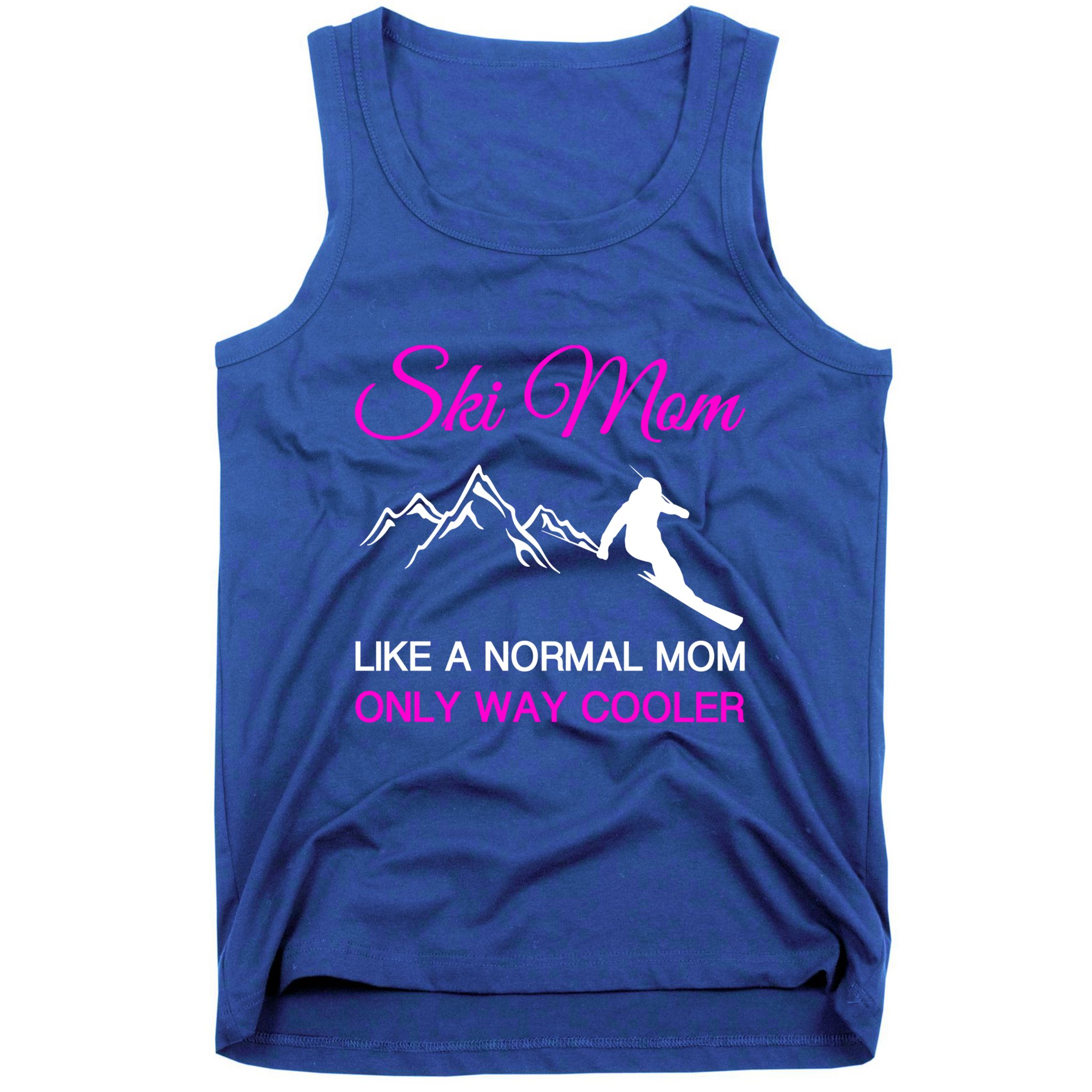 Ski Mom Funny Skiing Mama Mother Winter Sport Lover Gift Tank Top