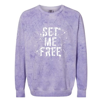 Set Me Free Colorblast Crewneck Sweatshirt