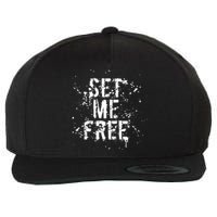 Set Me Free Wool Snapback Cap