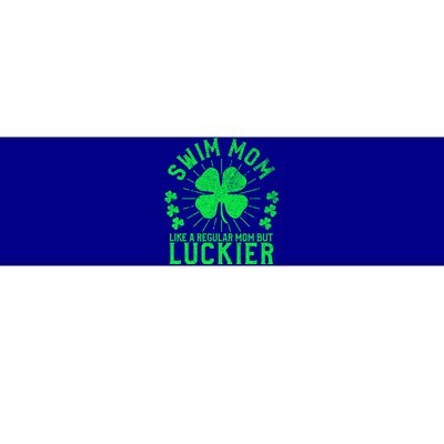 Swim Mom Funny St Patrick's Day Swimming Swimmer Funny Gift Bumper Sticker