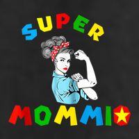 Super Mommio Funny Mommy Mothers Day 7 Panel Mesh Trucker Snapback Hat