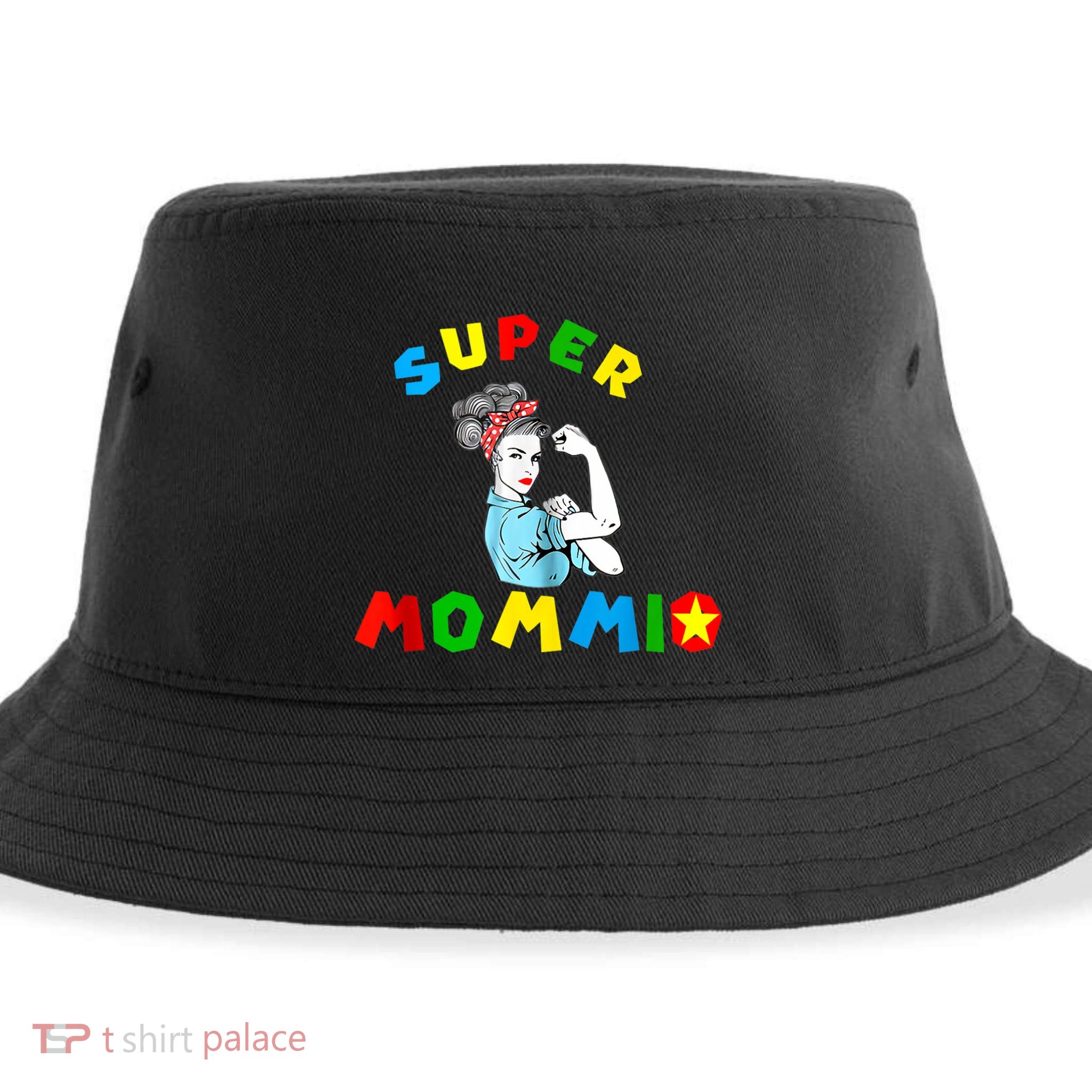 Super Mommio Funny Mommy Mothers Day Sustainable Bucket Hat