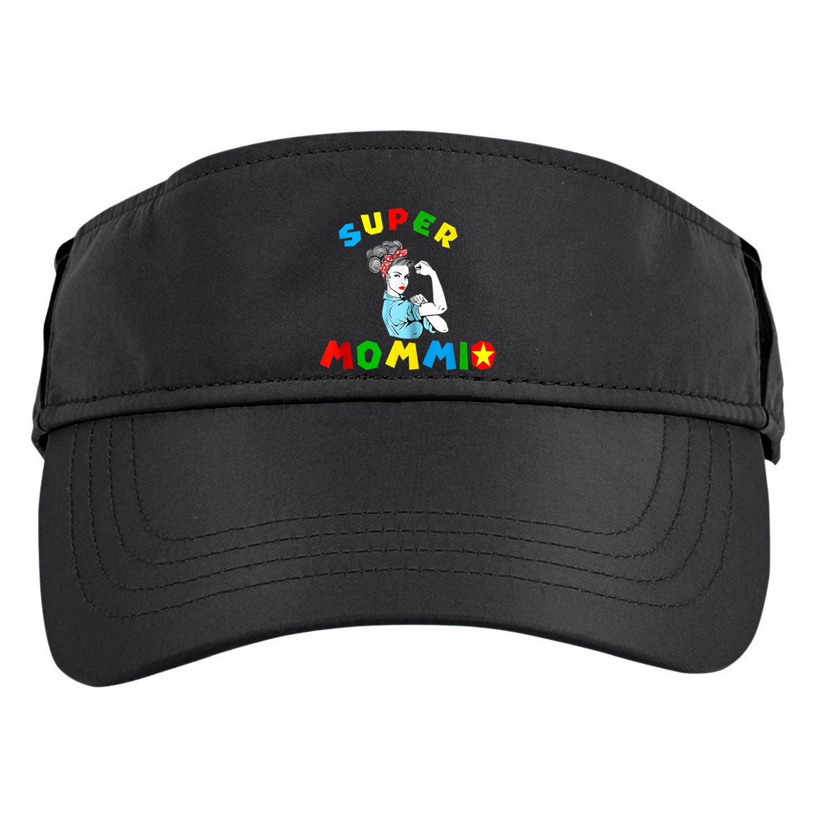 Super Mommio Funny Mommy Mothers Day Adult Drive Performance Visor