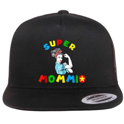 Super Mommio Funny Mommy Mothers Day Flatbill Hat