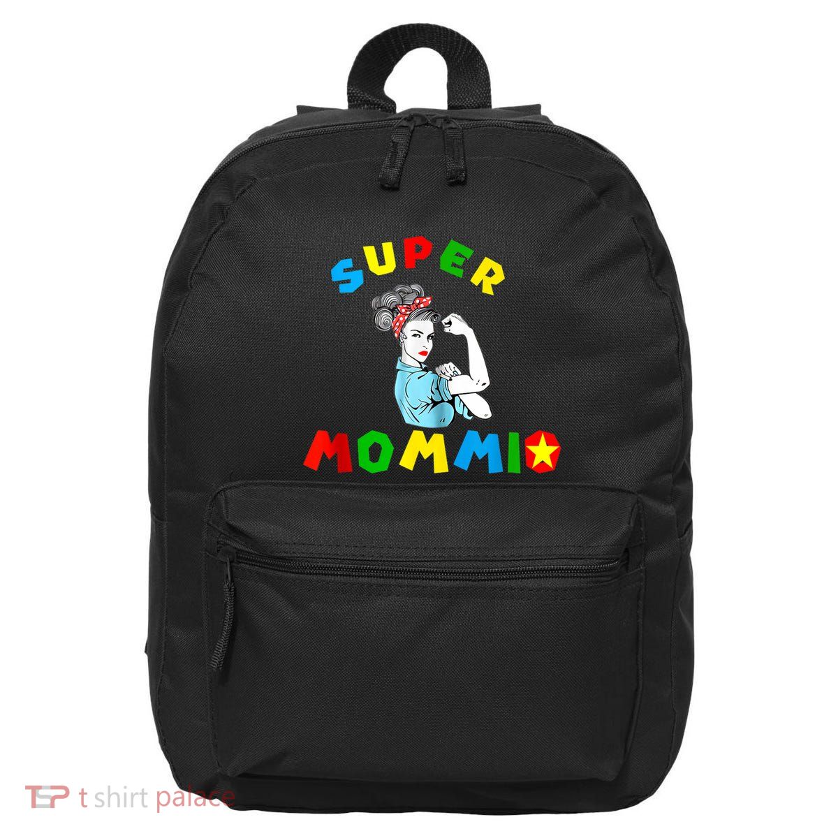 Super Mommio Funny Mommy Mothers Day 16 in Basic Backpack