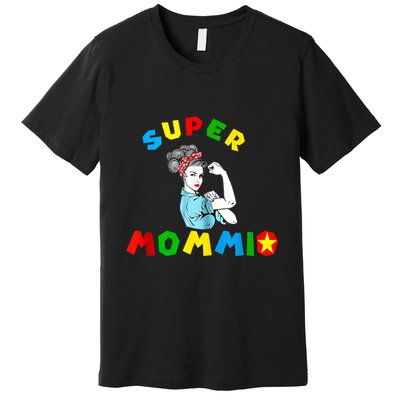 Super Mommio Funny Mommy Mothers Day Premium T-Shirt