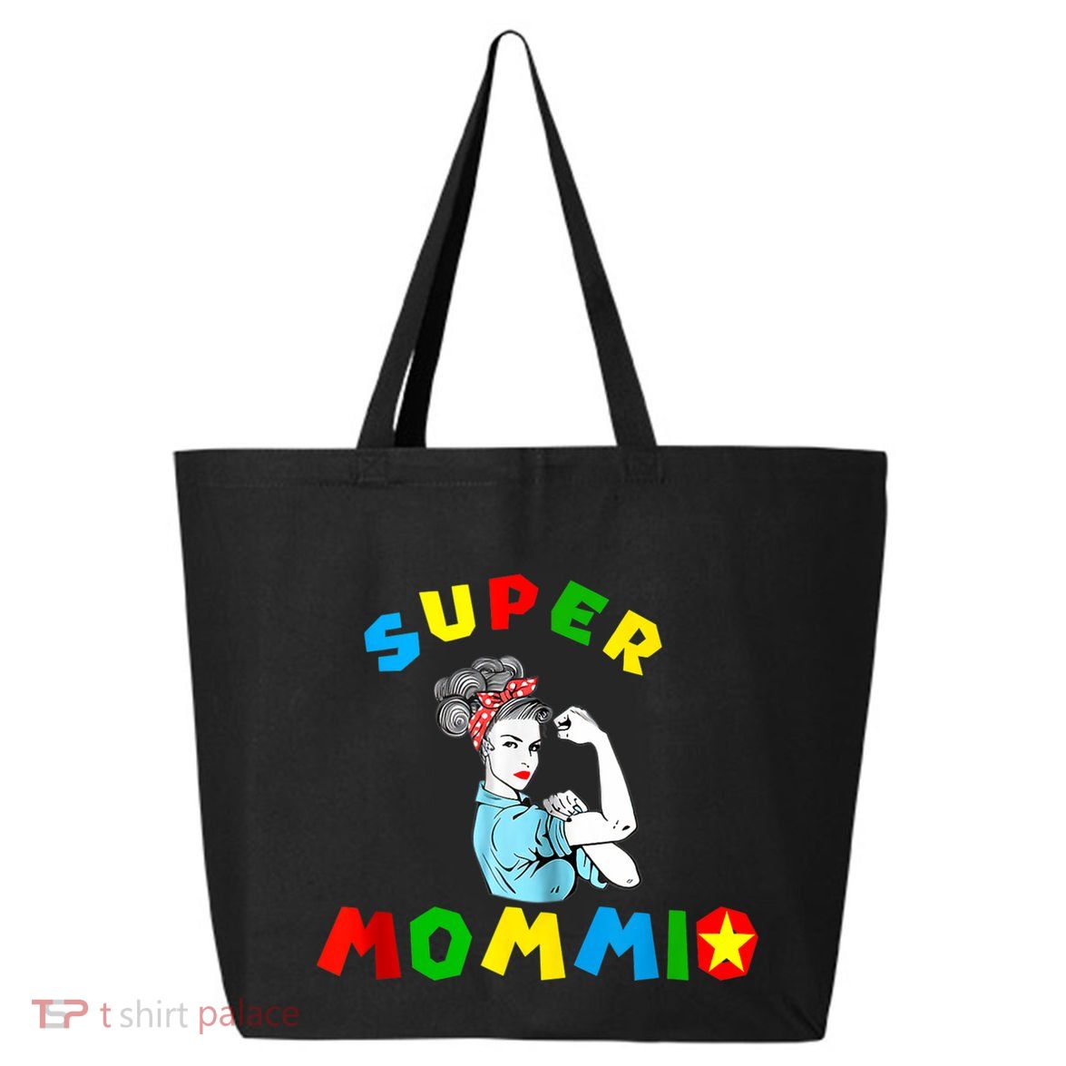 Super Mommio Funny Mommy Mothers Day 25L Jumbo Tote