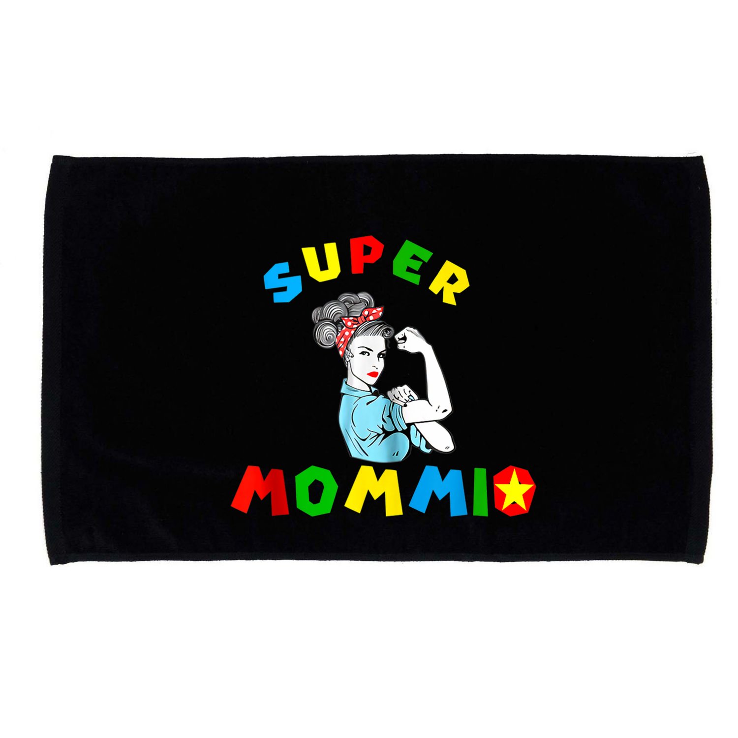 Super Mommio Funny Mommy Mothers Day Microfiber Hand Towel