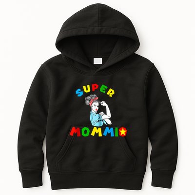 Super Mommio Funny Mommy Mothers Day Kids Hoodie