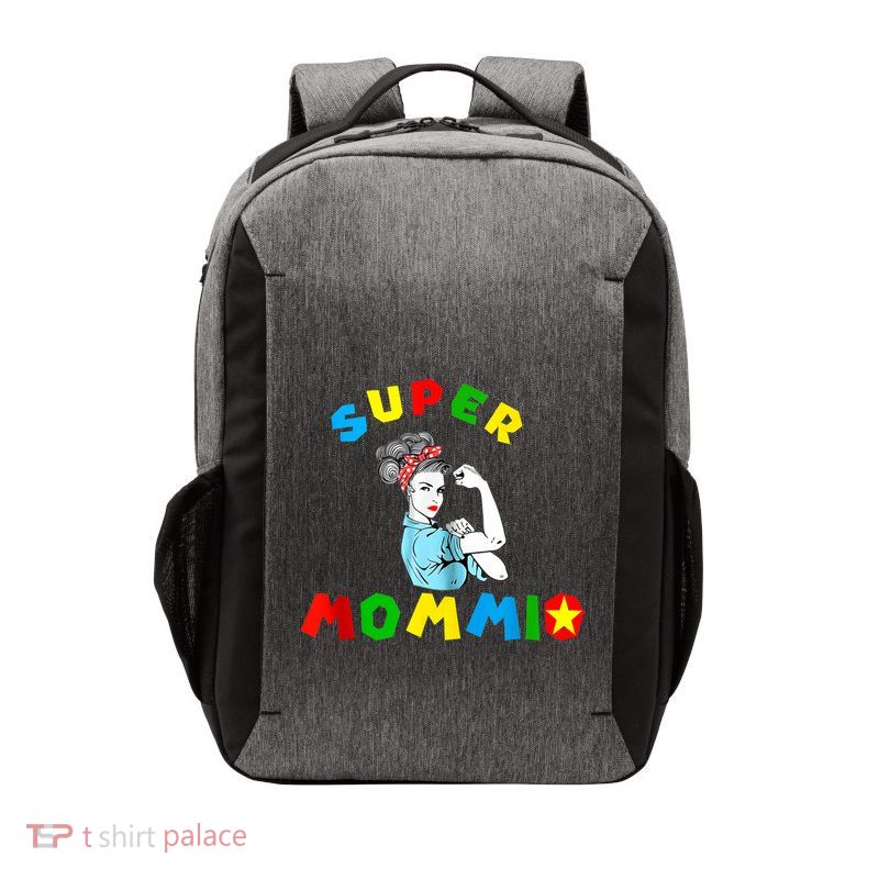 Super Mommio Funny Mommy Mothers Day Vector Backpack