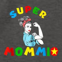 Super Mommio Funny Mommy Mothers Day Vector Backpack