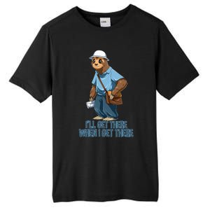 Sloth Mailman Funny And Rude Mailman Postal Worker Gift Tall Fusion ChromaSoft Performance T-Shirt