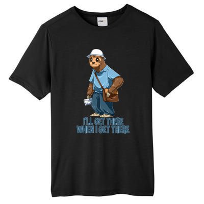 Sloth Mailman Funny And Rude Mailman Postal Worker Gift Tall Fusion ChromaSoft Performance T-Shirt