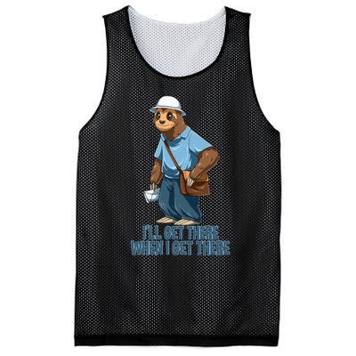 Sloth Mailman Funny And Rude Mailman Postal Worker Gift Mesh Reversible Basketball Jersey Tank