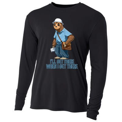 Sloth Mailman Funny And Rude Mailman Postal Worker Gift Cooling Performance Long Sleeve Crew