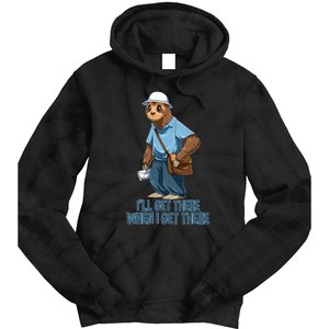 Sloth Mailman Funny And Rude Mailman Postal Worker Gift Tie Dye Hoodie