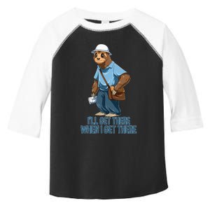 Sloth Mailman Funny And Rude Mailman Postal Worker Gift Toddler Fine Jersey T-Shirt