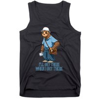 Sloth Mailman Funny And Rude Mailman Postal Worker Gift Tank Top