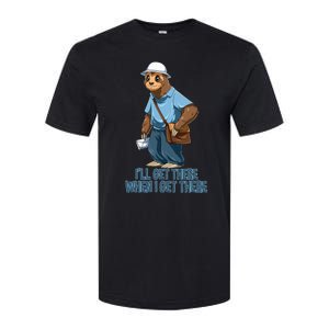 Sloth Mailman Funny And Rude Mailman Postal Worker Gift Softstyle CVC T-Shirt