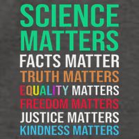Science Matters Facts Matter Truth Matters Equality Matters Vector Backpack