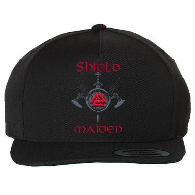 Shield Maiden Female Viking Warrior Strong Woman Wool Snapback Cap