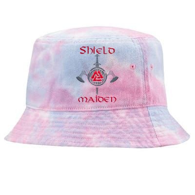 Shield Maiden Female Viking Warrior Strong Woman Tie-Dyed Bucket Hat