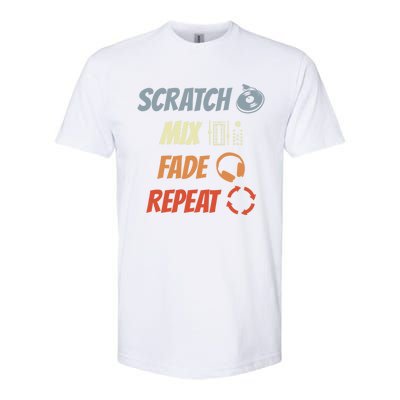 Scratch Mix Fade Repeat Disc Jockey Dj Gift Softstyle® CVC T-Shirt