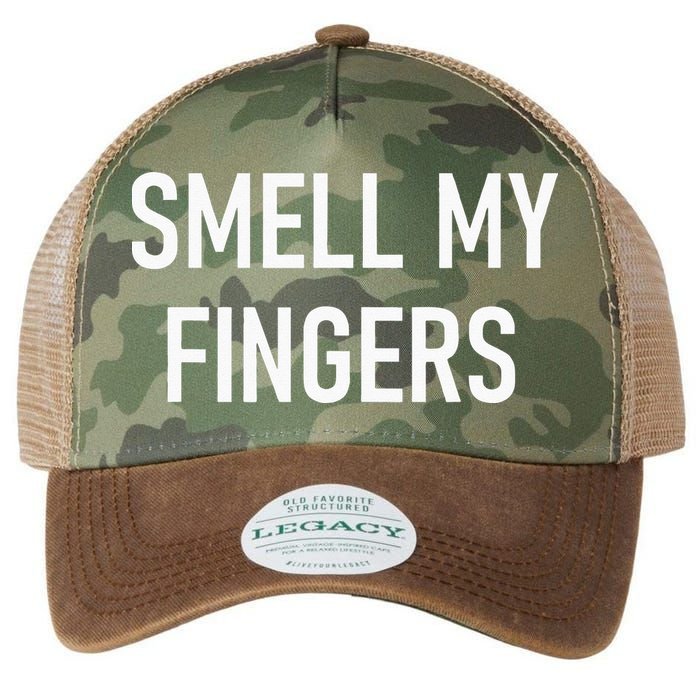 Smell My Fingers Funny Jokes Sarcastic Legacy Tie Dye Trucker Hat