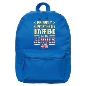 Support My Friend As He Serves Proud Army Friend Gift 16 in Basic Backpack