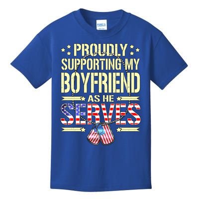 Support My Friend As He Serves Proud Army Friend Gift Kids T-Shirt