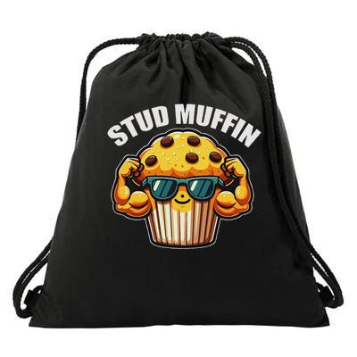 Stud Muffin Funny Muffin Lover Dad Boyfriend Drawstring Bag