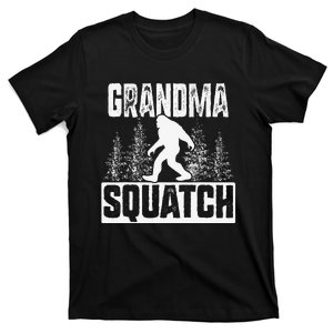 Squatchy Matching Family Bigfoot Grandma Squatch T-Shirt