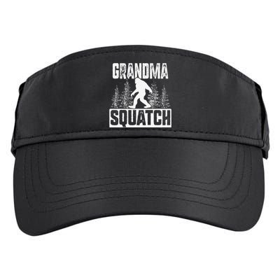 Squatchy Matching Family Bigfoot Grandma Squatch Adult Drive Performance Visor