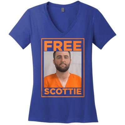 S Mugshot Free Scottie Women's V-Neck T-Shirt