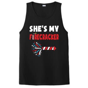 Shes My Firecracker Meaningful Gift 4th Of July Matching Couples Cute Gift PosiCharge Competitor Tank