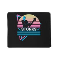 Stonks Meme Funny Stock Trader Trade Retro Mousepad