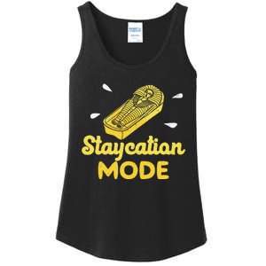 Staycation Mode Funny Sarcophagus For Egyptian Artifacts Fan Ladies Essential Tank