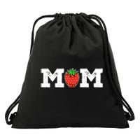 Strawberry Mom Fruit Lover Fruitarian Mother's Day Berry Drawstring Bag