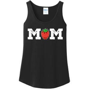 Strawberry Mom Fruit Lover Fruitarian Mother's Day Berry Ladies Essential Tank