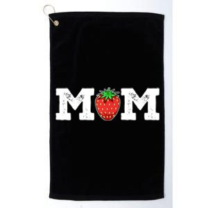 Strawberry Mom Fruit Lover Fruitarian Mother's Day Berry Platinum Collection Golf Towel