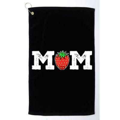 Strawberry Mom Fruit Lover Fruitarian Mother's Day Berry Platinum Collection Golf Towel