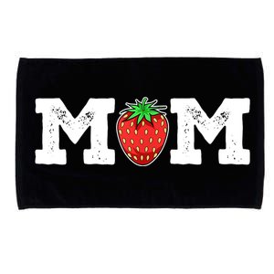 Strawberry Mom Fruit Lover Fruitarian Mother's Day Berry Microfiber Hand Towel