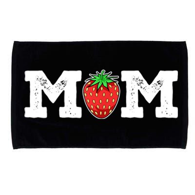 Strawberry Mom Fruit Lover Fruitarian Mother's Day Berry Microfiber Hand Towel