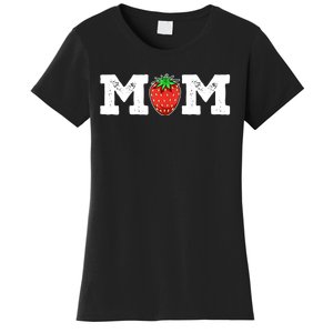 Strawberry Mom Fruit Lover Fruitarian Mother's Day Berry Women's T-Shirt