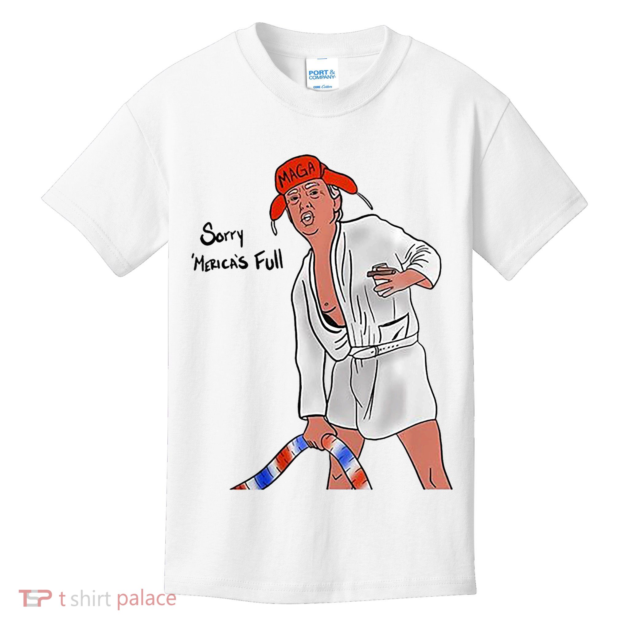 Sorry Mericas Full Anti Trump Christmas Xmas Sweat Kids T-Shirt