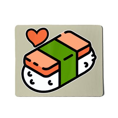 Spam Musubi Food Instruction Diagram Japanese Hawaiian Sushi Mousepad