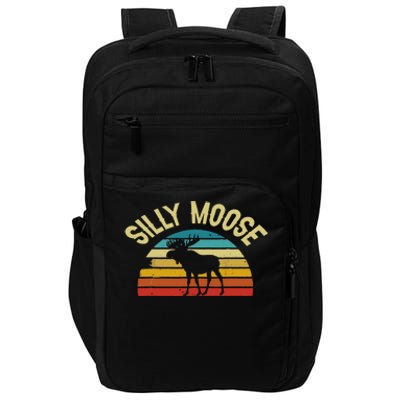 Silly Moose Funny Word Pun Impact Tech Backpack