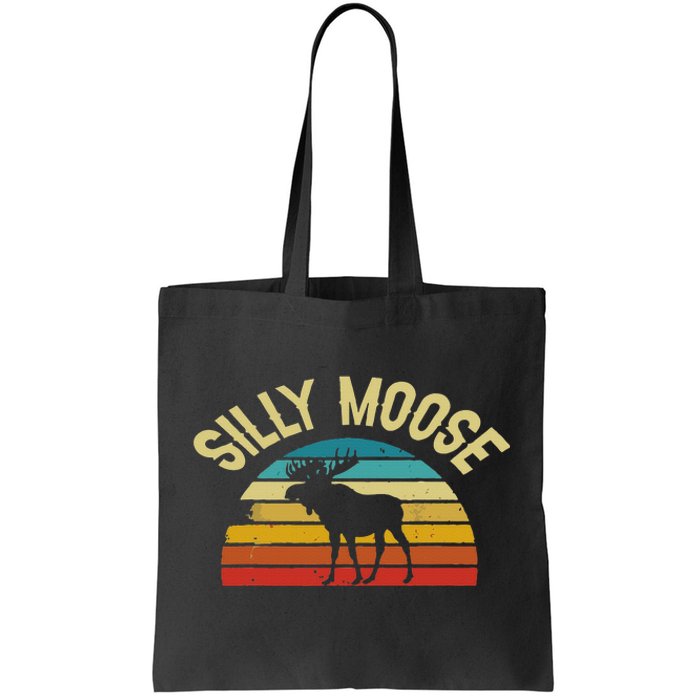 Silly Moose Funny Word Pun Tote Bag