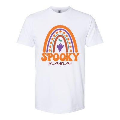 Spooky Mama Funny Halloween Mom Mother Mommy Funny Gift Softstyle CVC T-Shirt